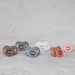Image showing the Silicone Orthodontic Bamboo Dummy, 3 Months+, Tender Blue product.