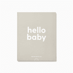 Image showing the Hello Baby Memory Book, Grey product.
