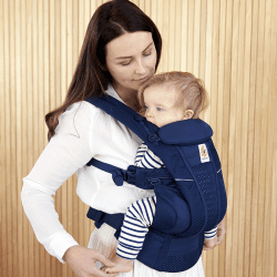 Image showing the Omni Breeze Baby Carrier, Midnight Blue product.