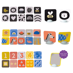 Image showing the Savannah Adventures My First Tummy Time Sensory Flash Cards, Multi product.