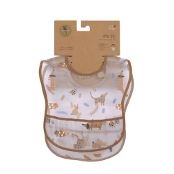 Image showing the Little Mateys Pack of 2 Waterproof Bibs, Royal Blue product.