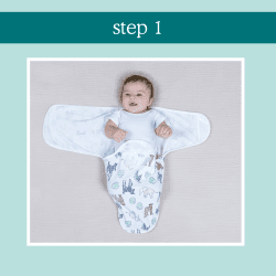Image showing the Essentials Pack of 3 Easy Swaddle Wraps, 1.0 Tog, 0 - 3 Months, Toile product.