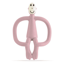Image showing the Original Monkey Teething Toy, Dusty Pink product.