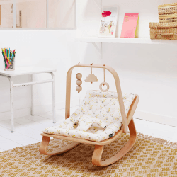 Image showing the Levo Wooden Activity Arch for Baby Rocker, Beech product.