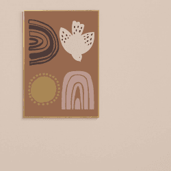 Image showing the Sunset Poster Print, 50 x 70cm, Multi product.