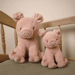 Image showing the Little Farm Pig Soft Toy, 17cm product.