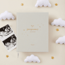 Image showing the My Pregnancy Journal (Cloth Cover), Grey product.