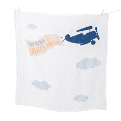 Image showing the Milestone Muslin Blanket & Cards Gift Set, Greatest Adventure product.