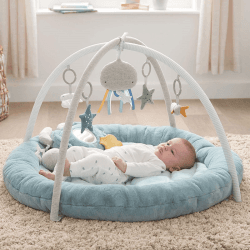 Image showing the Welcome to the World Baby Gym and Activity Playmat, Blue product.