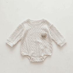 Image showing the Autumn Bear Bodysuit, 0 - 6 Months, White product.