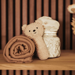 Image showing the Teddy Bear Rattle, Naturel product.