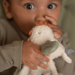 Image showing the Little Farm Chicken Cuddle Cloth Comforter product.