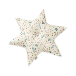 Image showing the Star Cushion with Print, Pressed Leaves Rose product.