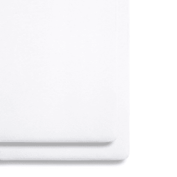 Image showing the SnuzPod Pack of 2 Bedside Crib Fitted Sheets, White product.