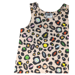 Image showing the Sleeveless Romper, 3 - 6 Months, Electric Leopard product.