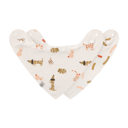 Image showing the Little Mateys Pack of 2 Dribble Bibs, Spicy Orange product.