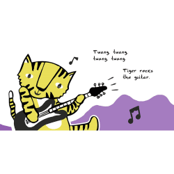 Image showing the Wee Gallery Toot, Toot, Boom! Listen To The Band, White product.