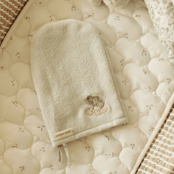 Image showing the Frog Embroidered Bath Mit product.