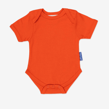 Image showing the Basic Organic Cotton Short Sleeved Bodysuit, 3 - 6 Months, Orange product.
