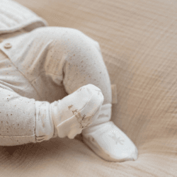 Image showing the Baby Bunny Booties, 2 - 9 Months, White product.