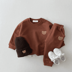 Image showing the The Bear Colour Tracksuit, 0 - 6 Months, Maroon product.