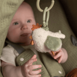 Image showing the Little Farm Chicken Jitter Toy product.