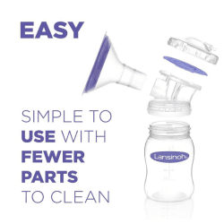 Image showing the 2 in 1 Electric Breast Pump, Purple product.