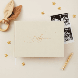 Image showing the My Baby Memory Journal (Cloth Cover), Ivory product.
