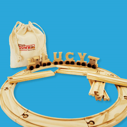 Image showing the Natural Wooden Letter U, Natural product.