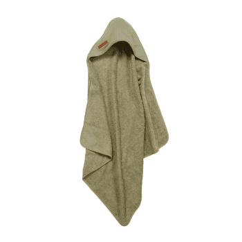 Image showing the Pure Hooded Baby Towel, Olive product.