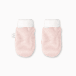 Image showing the Baby Mittens, Blush Stripe product.