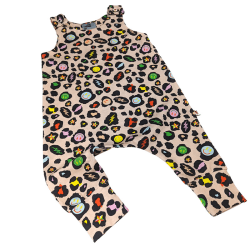 Image showing the Sleeveless Romper, 0 - 3 Months, Electric Leopard product.