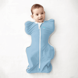 Image showing the Original Swaddle Sleeping Bag, 0.5 Tog, 3 - 6 Months, Dusty Blue product.