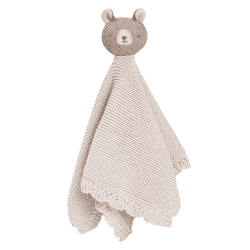 Image showing the Brown Bear Knitted Cuddle Cloth, Beige product.