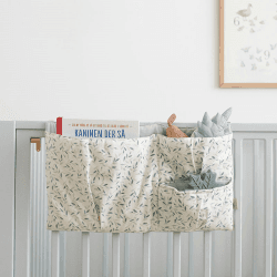 Image showing the Printed Storage Pocket, Green Leaves product.