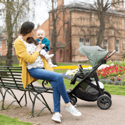 Image showing the Versatrax On The Go 4 Piece Travel System Bundle, Laurel product.
