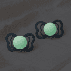 Image showing the Supreme Pack of 2 Symmetrical Natural Rubber Latex Dummies, 0 Months+, Sage Glow / Cloud Glow product.