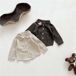 Image showing the Bear Shirt, 0 - 6 Months, Cream product.