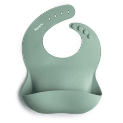 Image showing the Silicone Bib, Meadow Green product.