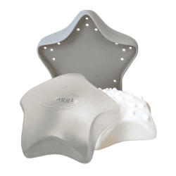 Image showing the Wishy 3 in 1 Star Bath Toy, White/Grey product.