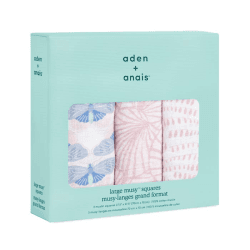 Image showing the Boutique Pack of 3 Cotton Muslin Squares, 70 x 70cm, Deco product.