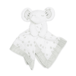 Image showing the Grey Elephant Cotton Muslin Lovie product.