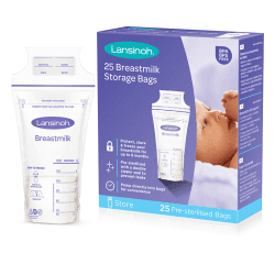 Image showing the Pack of 25 Breast Milk Storage Bags product.