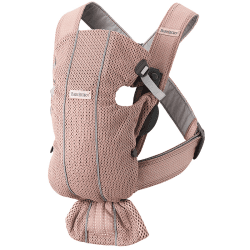 Image showing the Mini Baby Carrier, 3D Mesh, Dusty Pink product.