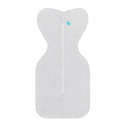 Image showing the Bamboo Swaddle Sleeping Bag, 0.5 Tog, Newborn, Grey Dot product.