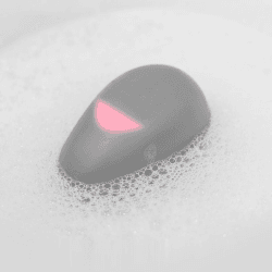 Image showing the Pebbly Bath Thermometer, Grey product.