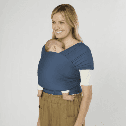 Image showing the Aura Soft Knit Baby Sling Wrap, Twilight Navy product.