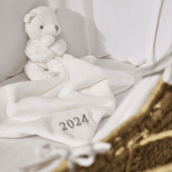Image showing the 2024 Bear Comforter, White product.