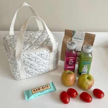 Image showing the Insulated Cooler Bag with Print, Green Leaves product.