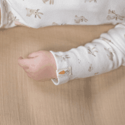 Image showing the Baby Bunny Long Sleeve Bodysuit, 4 - 6 Months, White product.